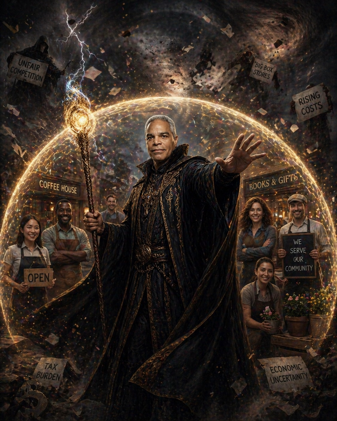 Wizard shielding small business owners from chaos